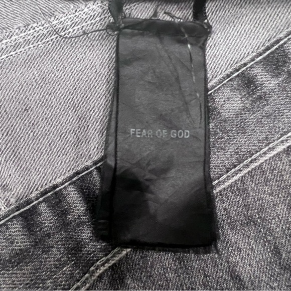 Fear of God - Slim-Fit Belted Distressed Selvedge Denim Jeans - Gray - Picture 12 of 14